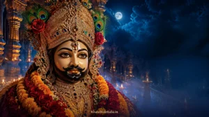 चाँदनी रात में खाटू श्याम जी का desktop background
