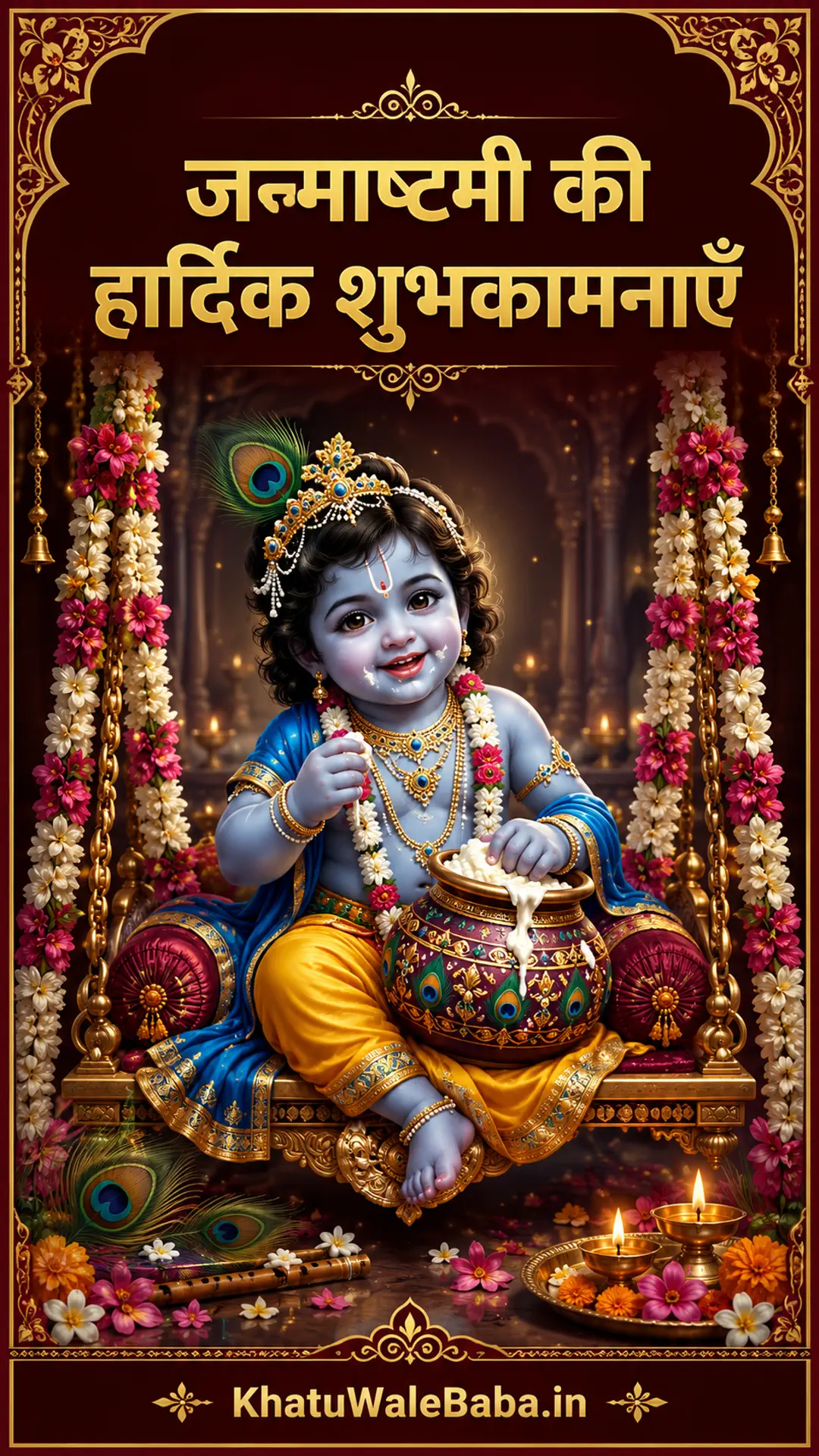 Janmashtami Hardik Shubhkamnaye WhatsApp Status 2026
